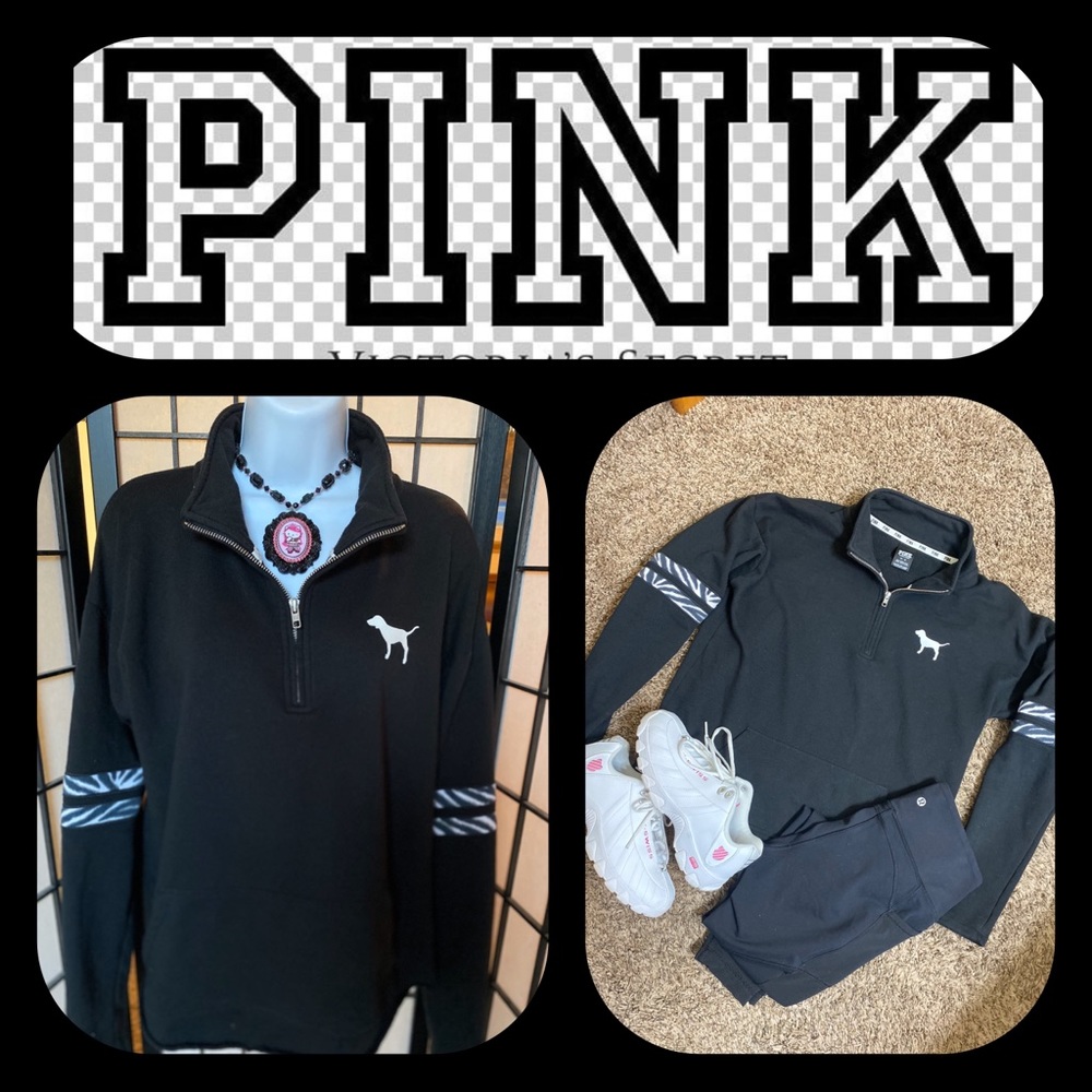 EUC Super Cozy PINK Brand 1/4 ZIP Sweatshirt 🖤